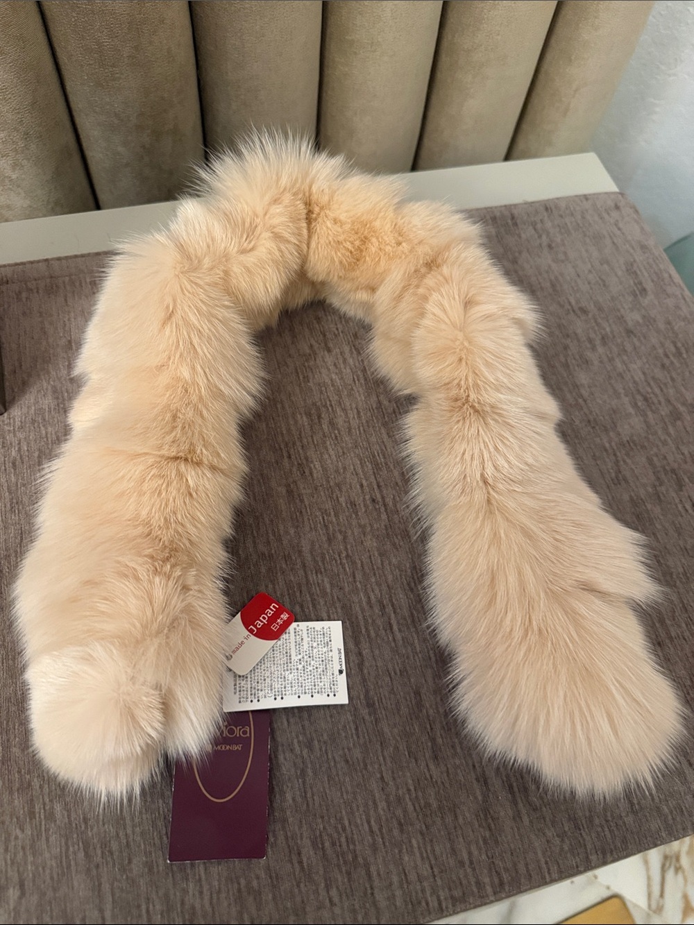Japanese fox fur scarf clip on. NWT - Picture 8 of 12